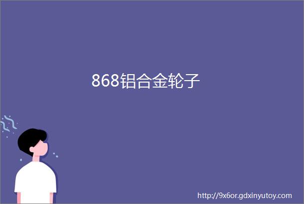 868铝合金轮子